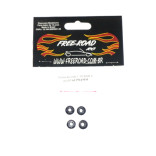 PORCA DA RODA PARA AUTOMODELOS 1/10 4MM 4 UNIDADES FREEROAD PR4MM